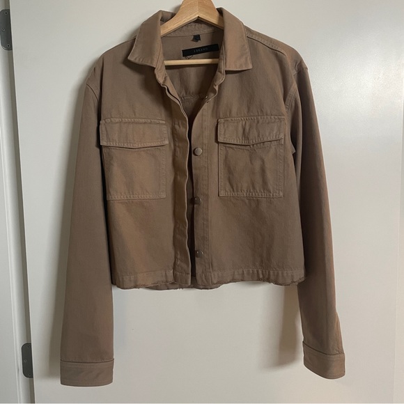 J Brand Tan Denim Jacket - Picture 1 of 3